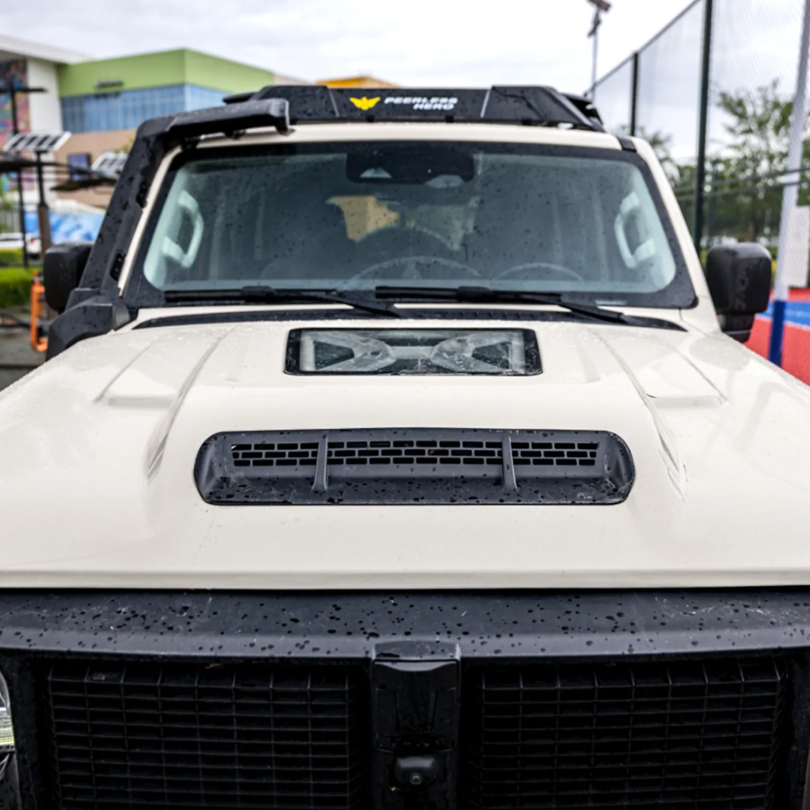Modified hood detail, photo 1 of 2